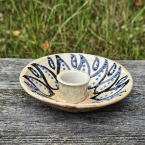Ceramiczna podstawka do Palo Santo beżowa - obrazek 3