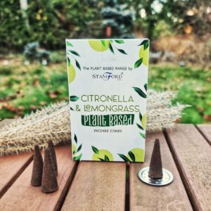 Kadzidełka stożkowe Stamford Cytronella i Trawa Cytrynowa