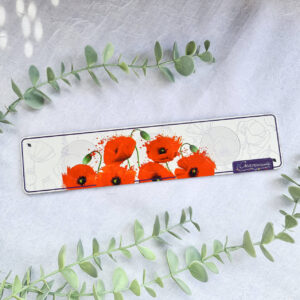 Podstawka pod świeczki tealight potrójna maki - obrazek 3