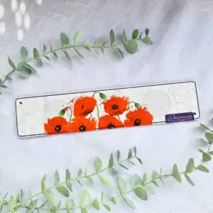 Podstawka pod świeczki tealight potrójna maki - obrazek 3