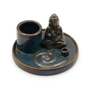Wielofunkcyjna Podstawka pod Kadzidełka Budda - Niebieska