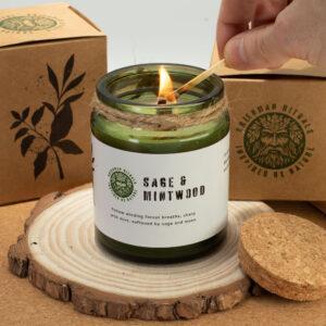Świeca Sojowa z Drewnianym Knotem - Cytrus Cedrowy - obrazek 2