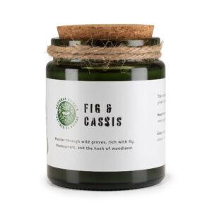 Świeca Sojowa z Drewnianym Knotem - Figa i Casis