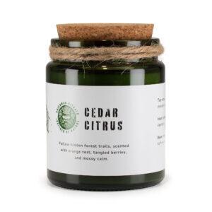 Świeca Sojowa z Drewnianym Knotem - Cytrus Cedrowy - obrazek 1