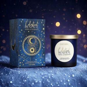 Świeca Sojowa Carnatia Starry Spell w szkle Neroli i Rozmaryn - obrazek 2