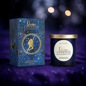 Świeca Sojowa Carnatia Starry Spell w szkle Czarna Porzeczka i Figa - obrazek 2
